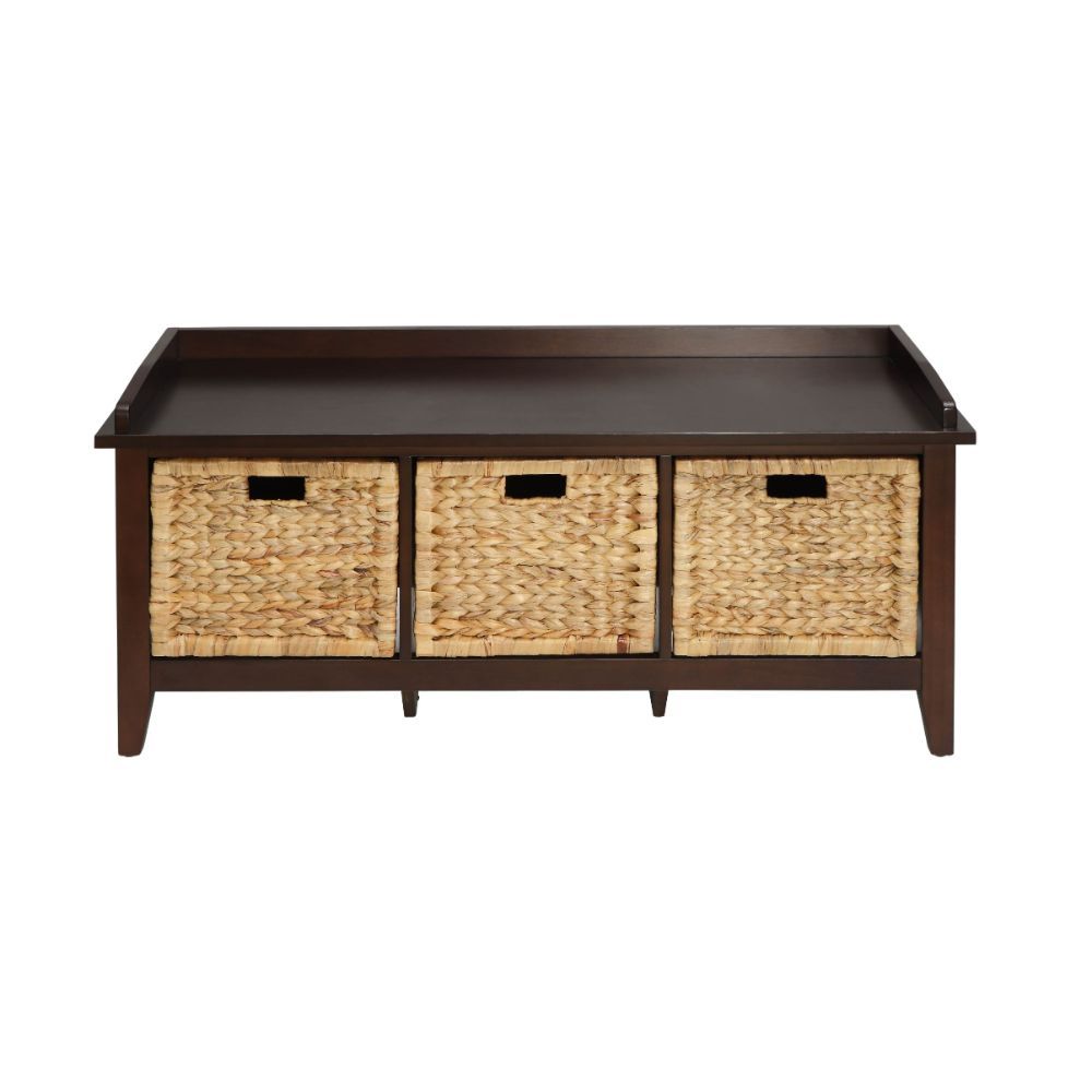 ACME Flavius - Bench w/Storage | Meri Furniture
