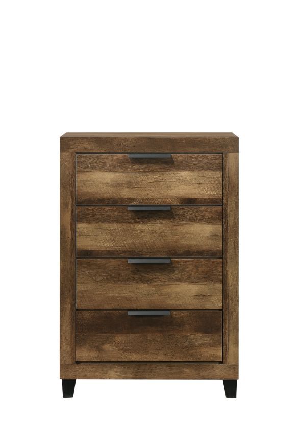 ACME Morales - Chest - Rustic Oak Finish | Meri Furniture