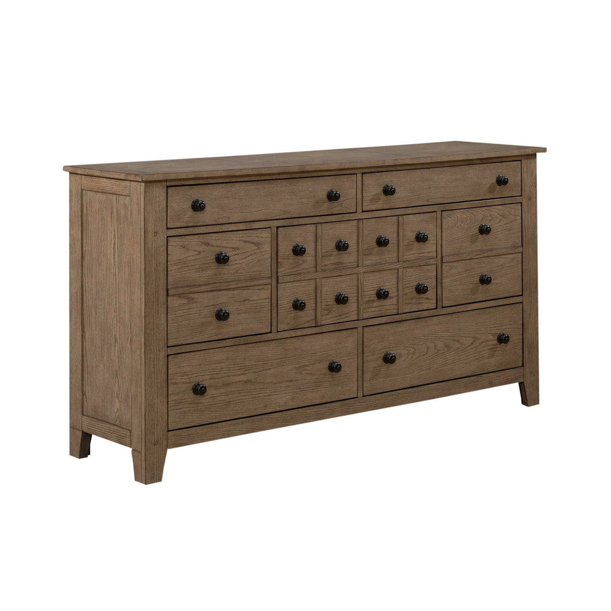 Grandpas Cabin - 7 Drawers Dresser - Light Brown