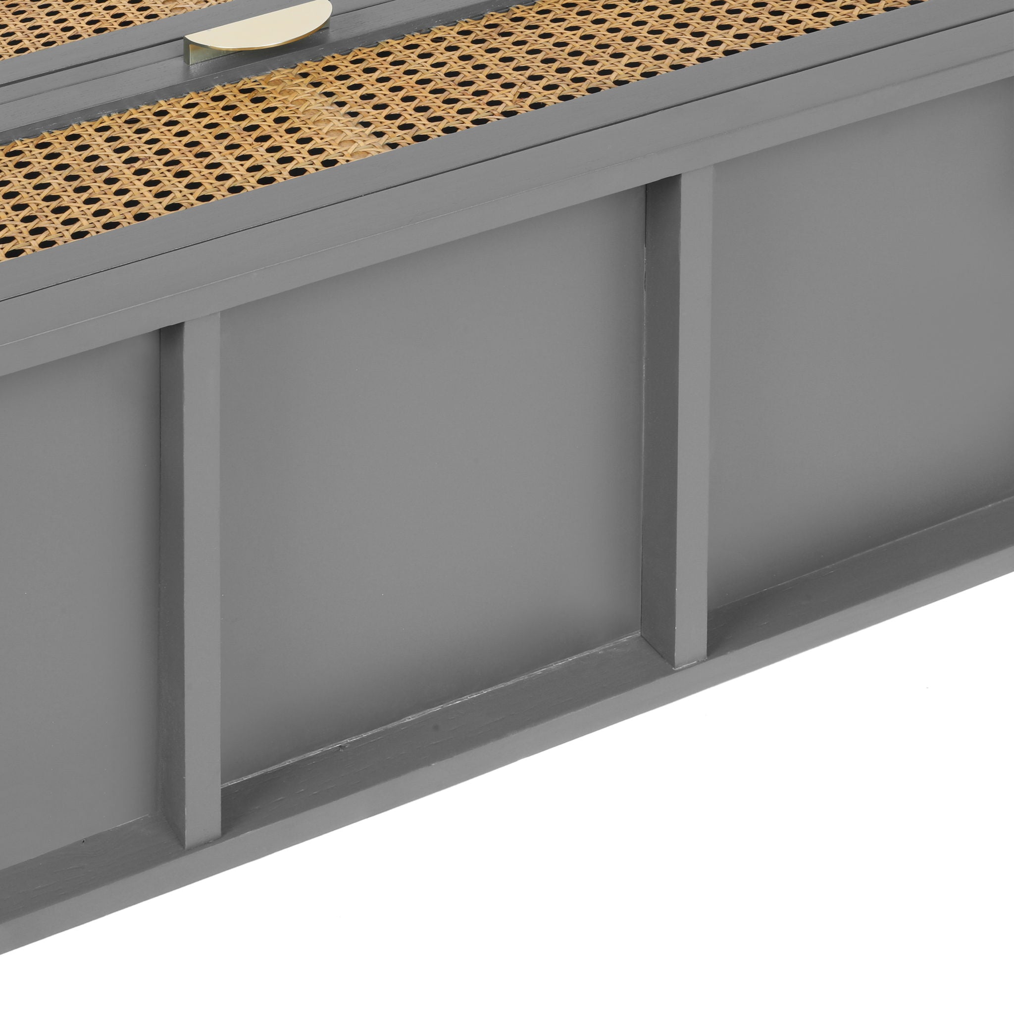 3 Drawer Cabinet, Natural Rattan, American Furniture