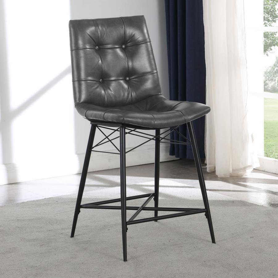 Coaster Fine Furniture Aiken - Upholstered Tufted Counter Chair (Set of 2) | Meri Furniture