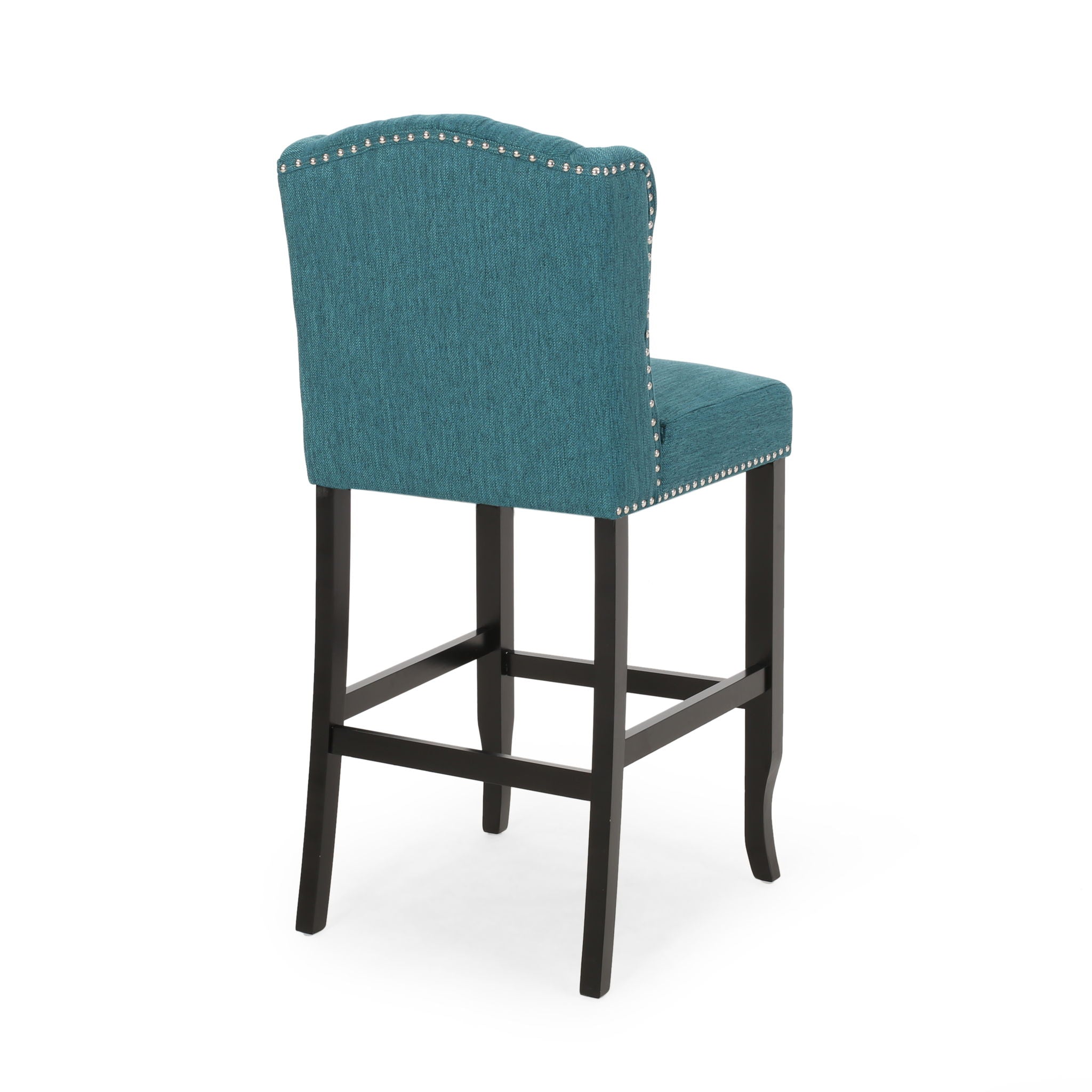 Vienna - Contemporary Fabric Tufted Wingback Counter Stools (Set of 2)