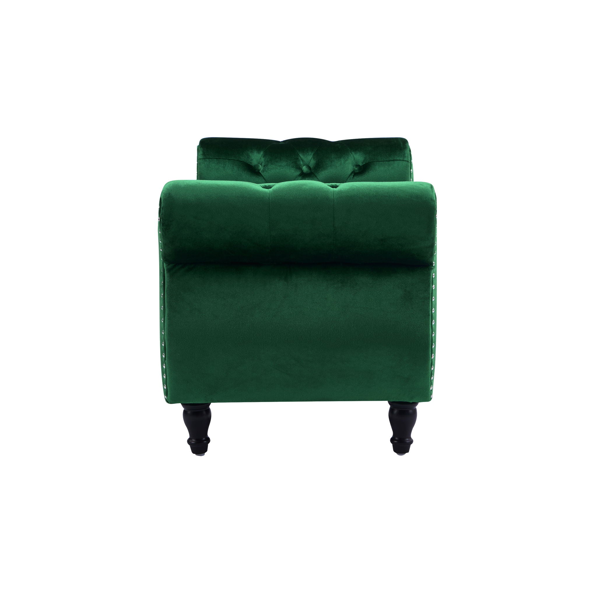 Luxurious Velvet Multifunctional Storage Ottoman Bench With Pillow