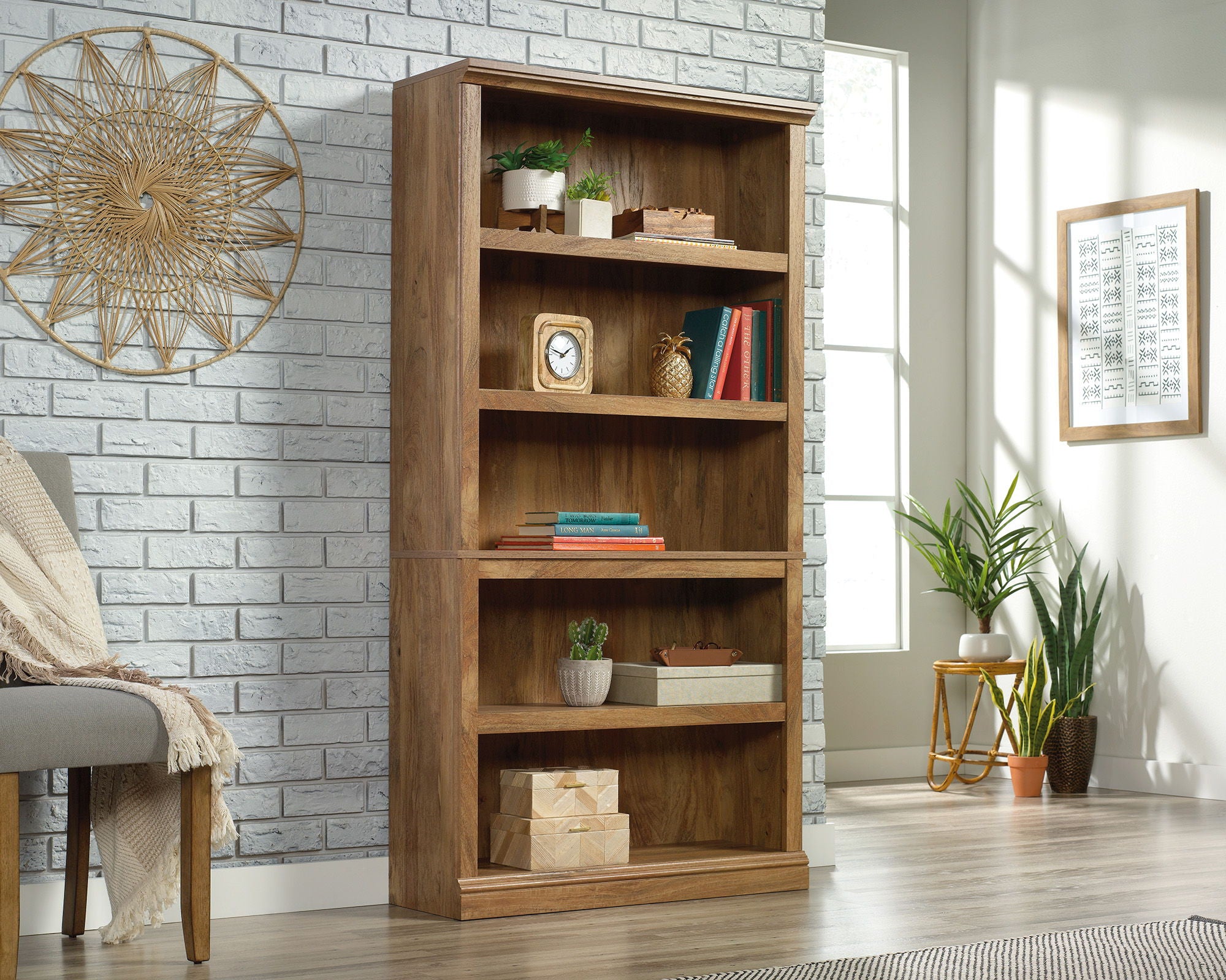 5-Shelf Bookcase Sindoori Mango