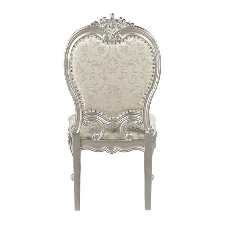 Bently - Side Chair (Set of 2) - Fabric & Champagne Finish