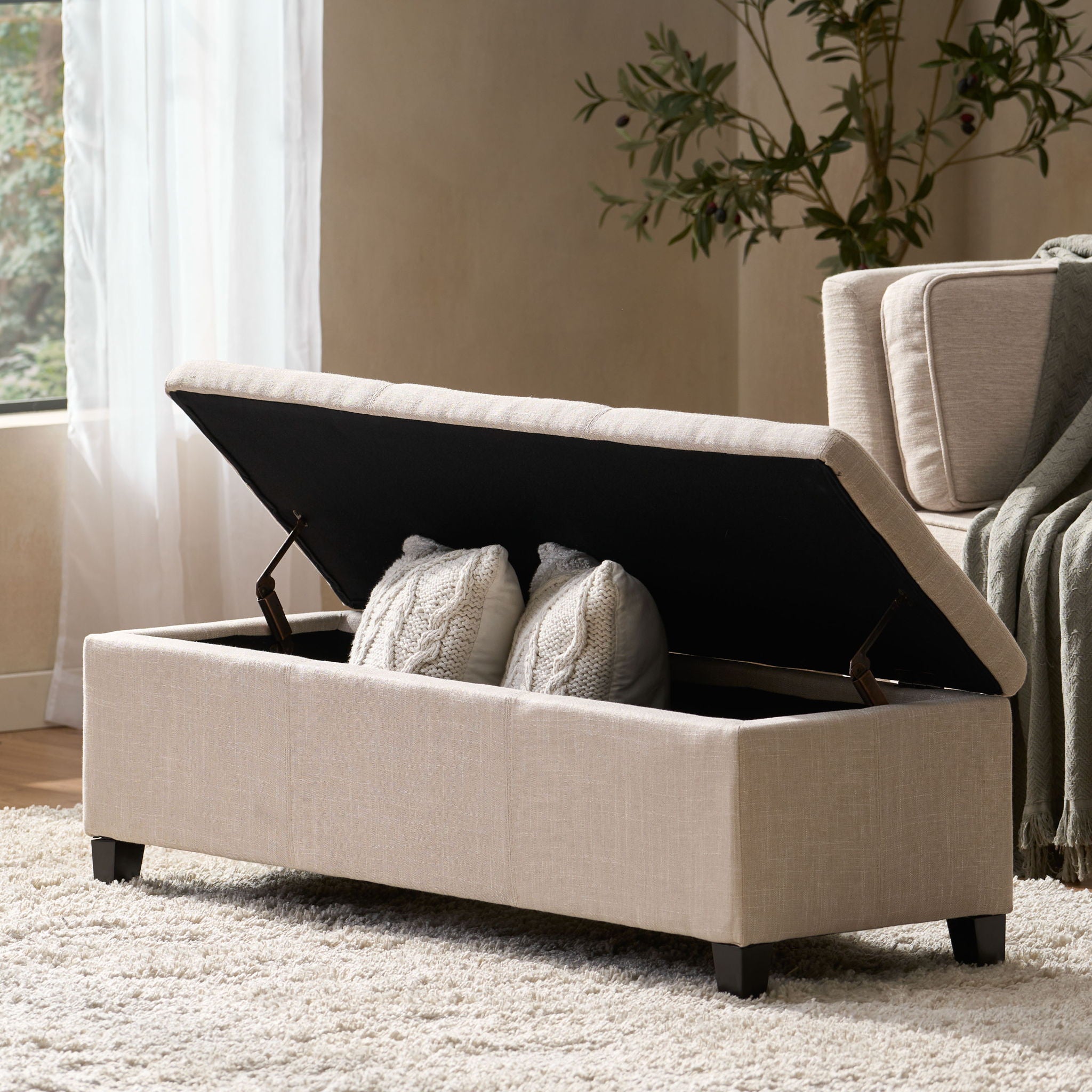 Glouster - Contemporary Storage Ottoman