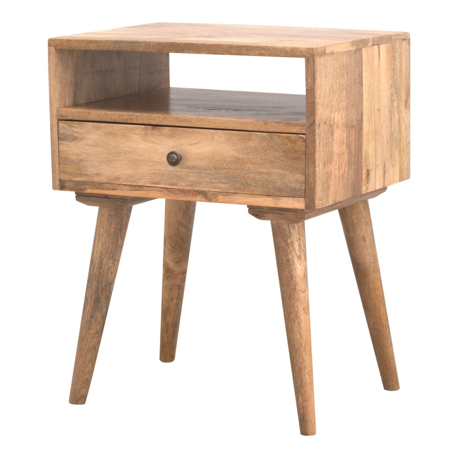 Nightstand With Open Slot - Oak