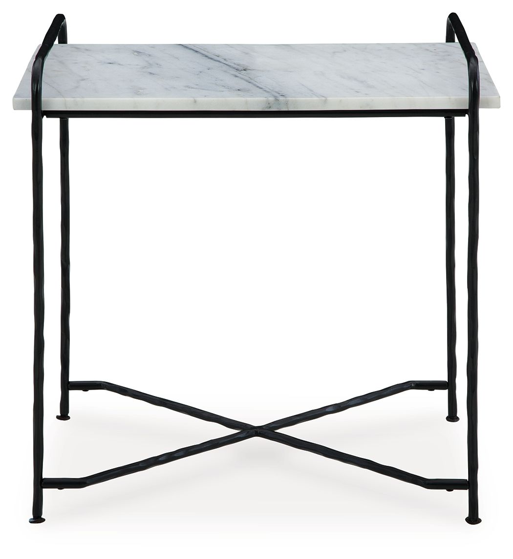 Signature Design by Ashley® Ashber - White / Black - Accent Table | Meri Furniture