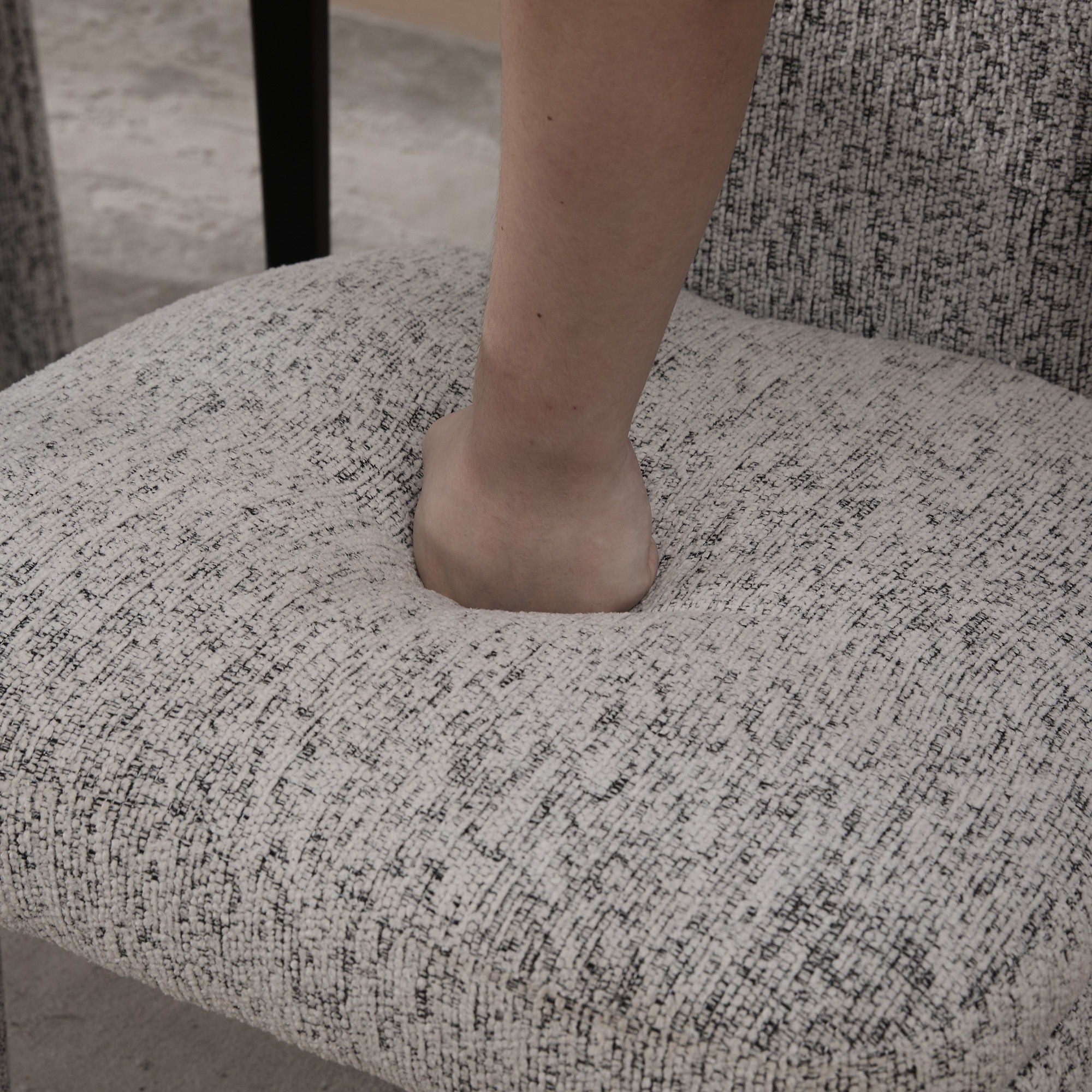 Armless Curved Back Accent Chairs