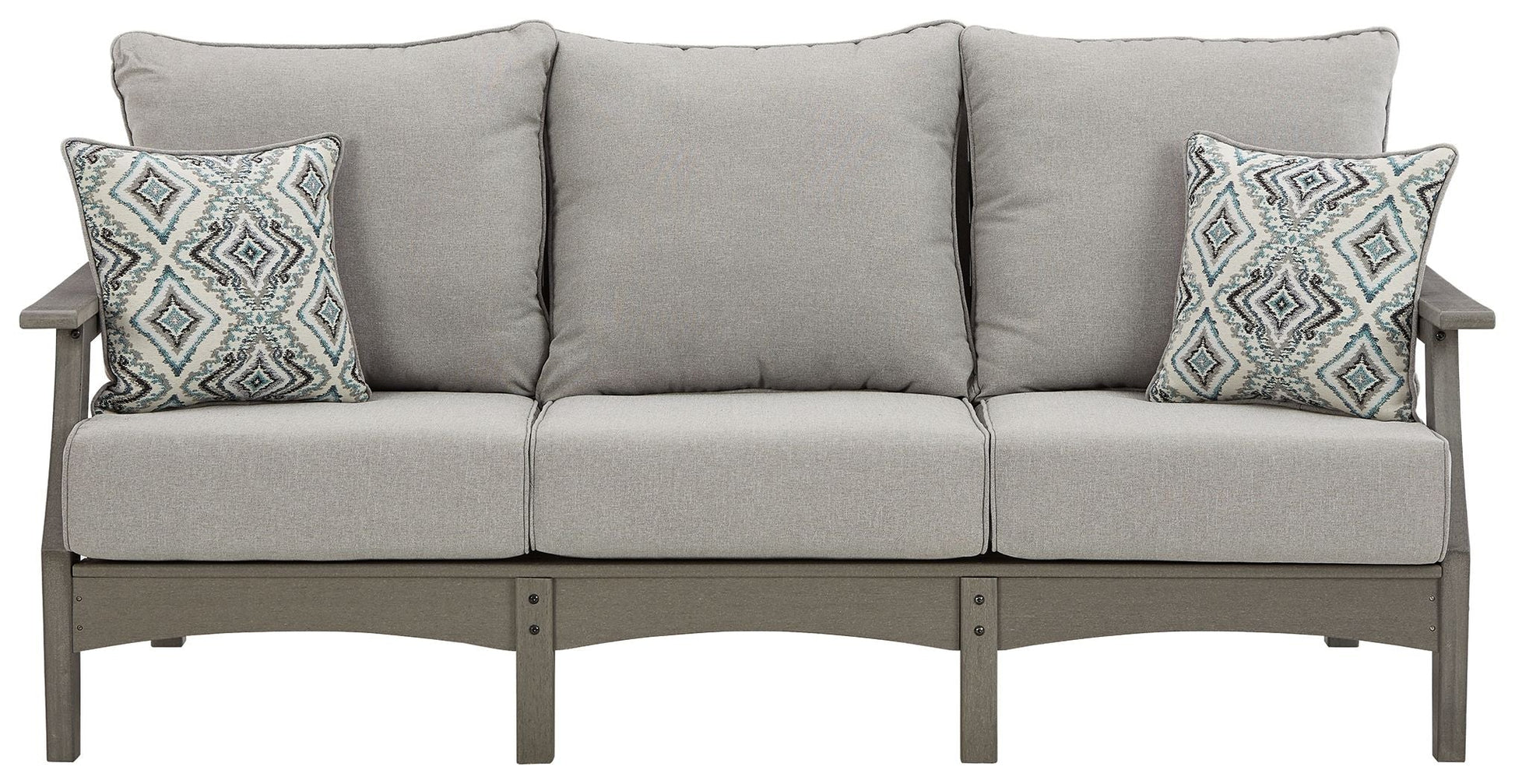 Signature Design by Ashley® Visola - Gray - Sofa With Cushion | Meri Furniture