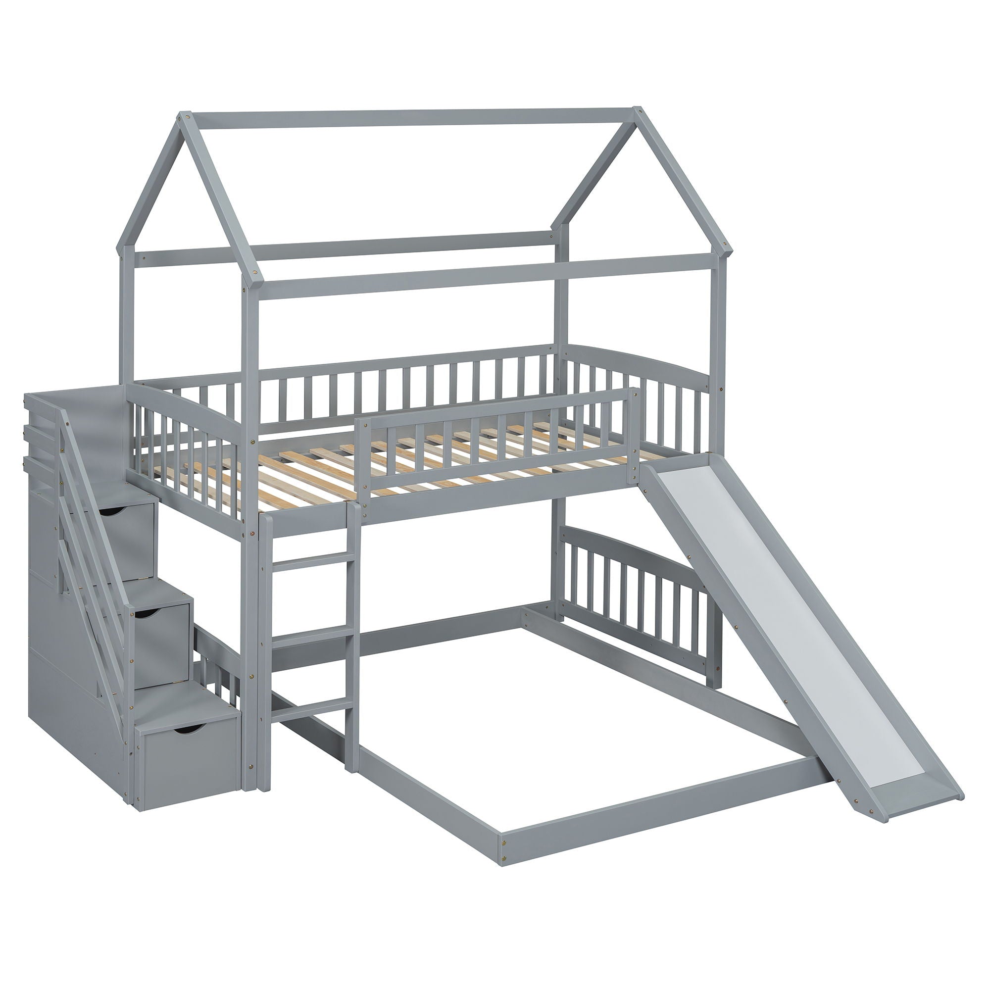 House Bunk Bed With Slide