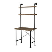 ACME Ensata II - Writing Desk - Rustic Oak & Black Finish | Meri Furniture