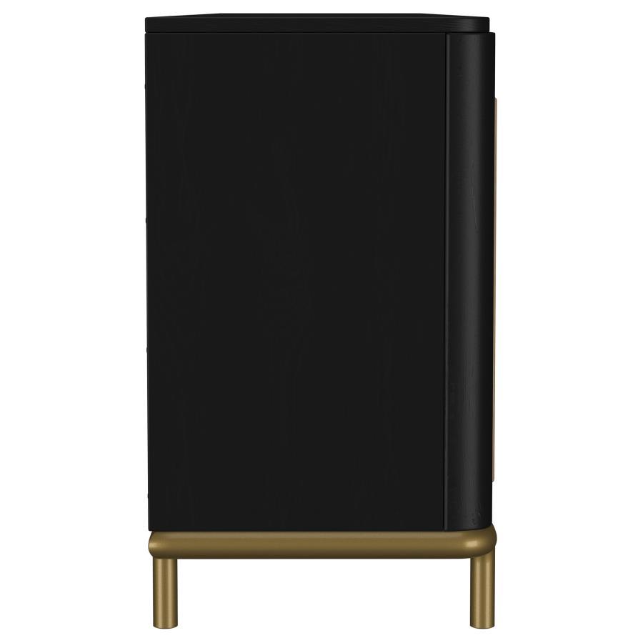 Arini - Rattan Cane 2-Door TV Stand Media Console