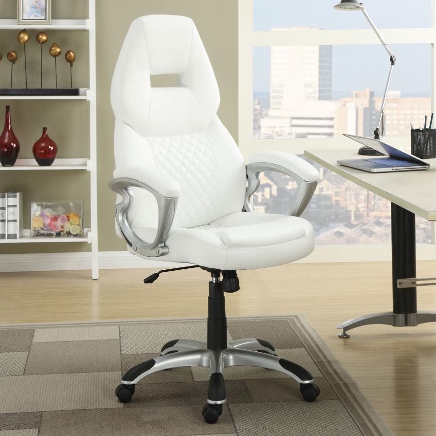 Coaster Fine Furniture Bruce - Upholstered Adjustable Home Office Desk Chair | Meri Furniture
