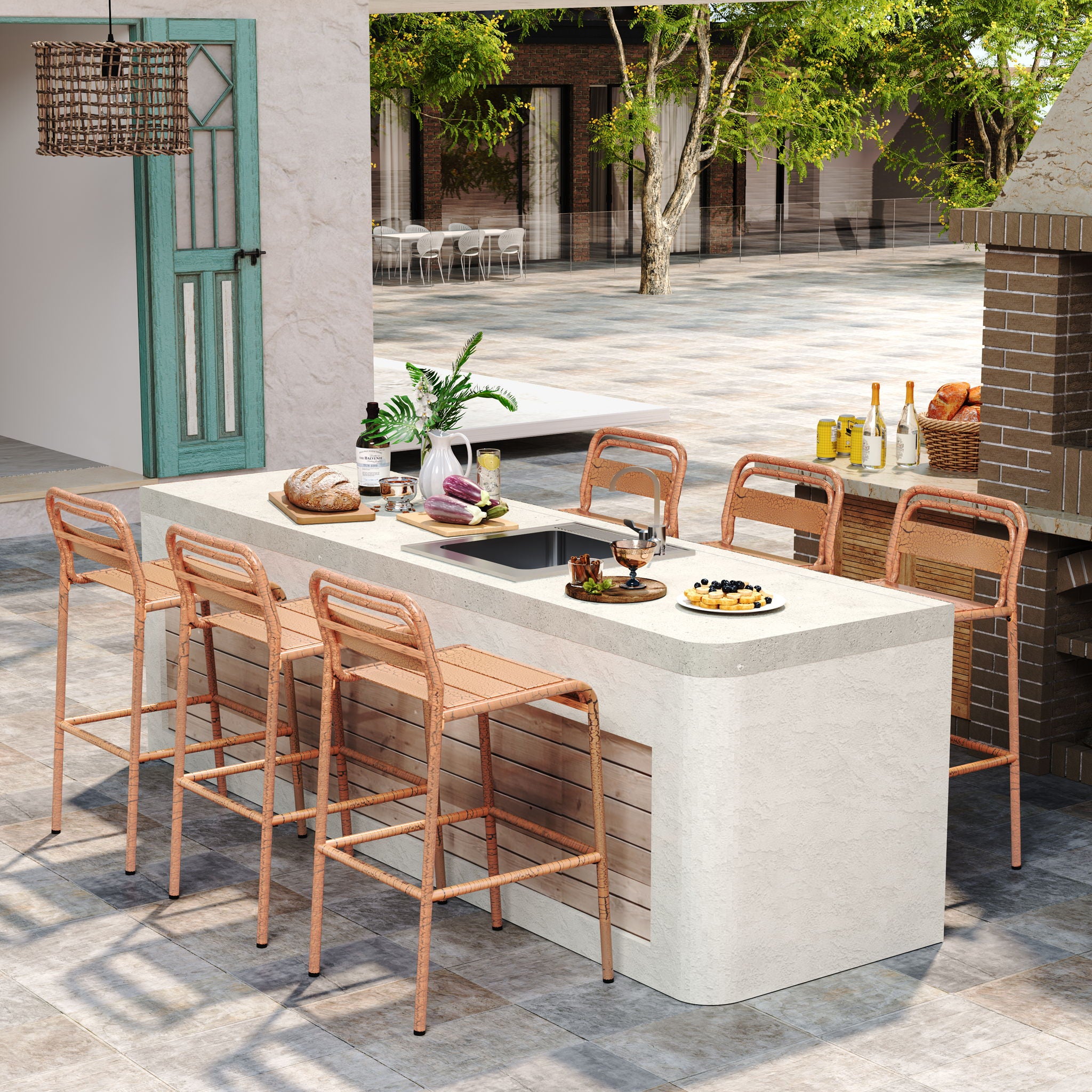 Carmella - Outdoor Barstool