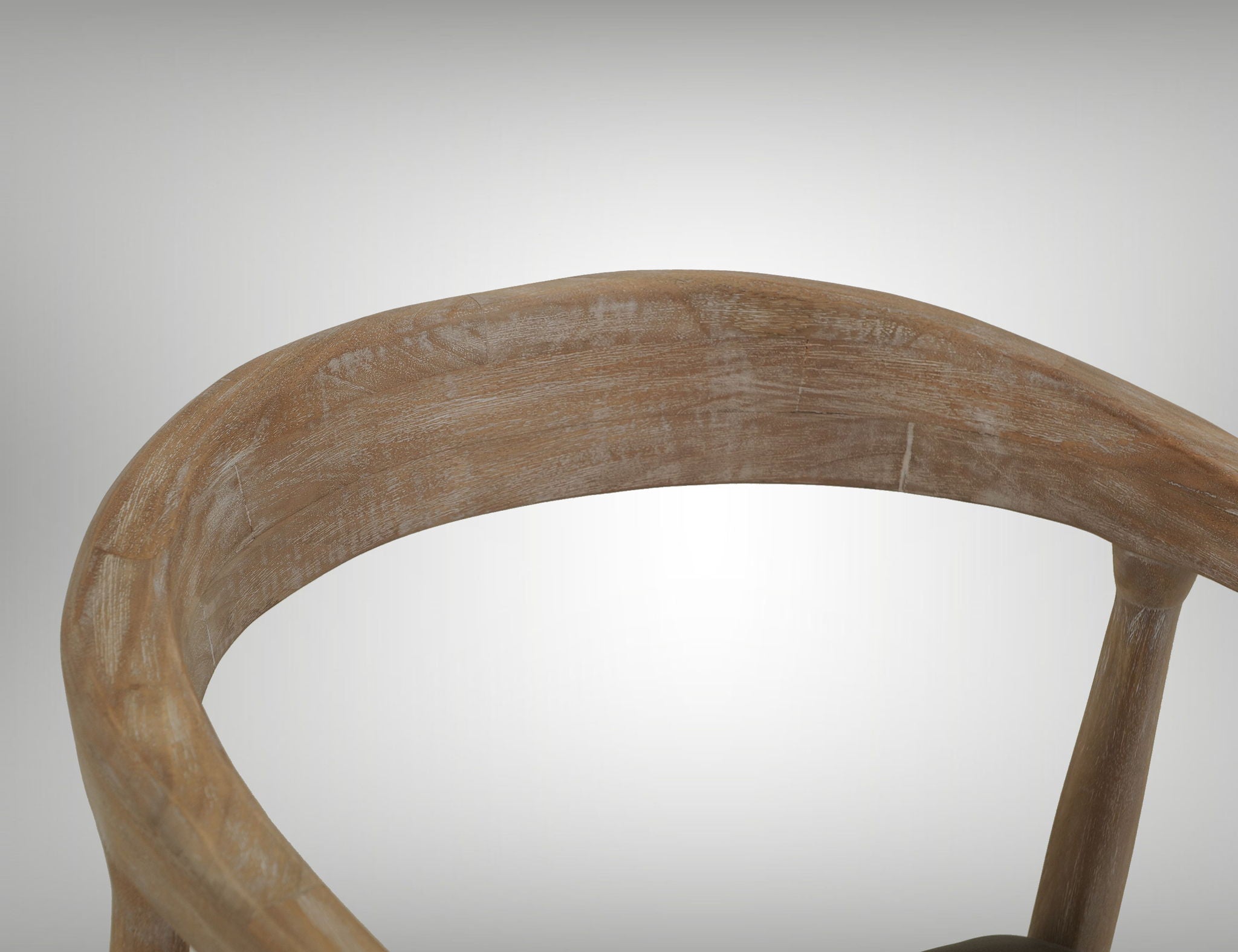 Teak - Chair - Ivory White