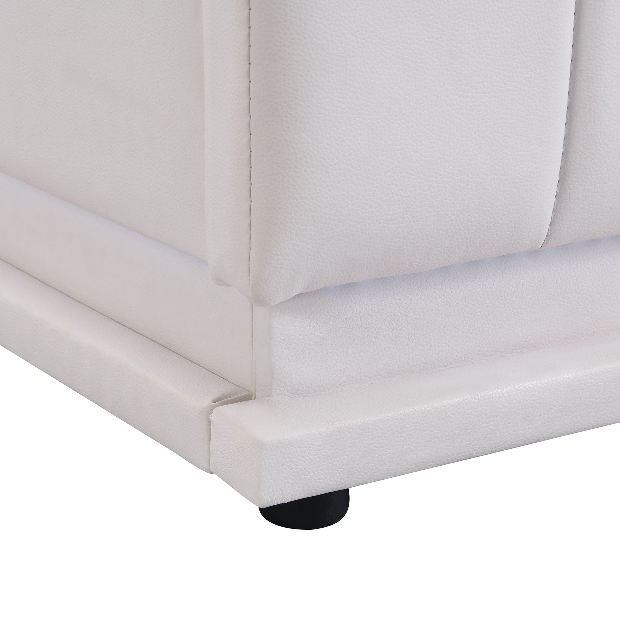 Upholstered Bed With Hydraulic Storage System And LED Light, With Sockets And USB Ports