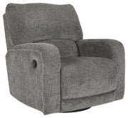 Ashley Furniture Wittlich - Slate - Swivel Glider Recliner | Meri Furniture