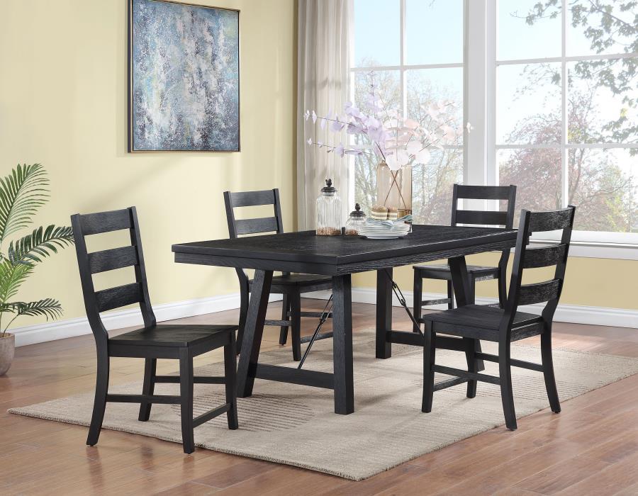 Coaster Fine Furniture Newport - Rectangular Trestle Dining Table Set | Meri Furniture