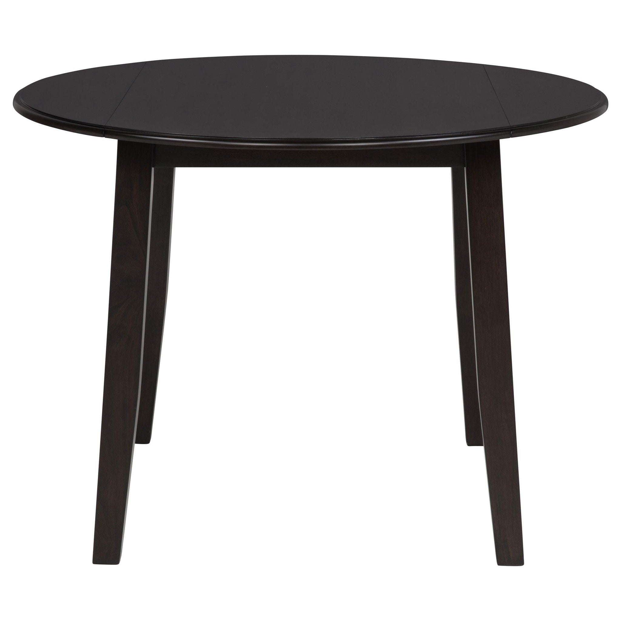 Catley 5-piece Round Drop Leaf Dining Table Set Dark Coffee
