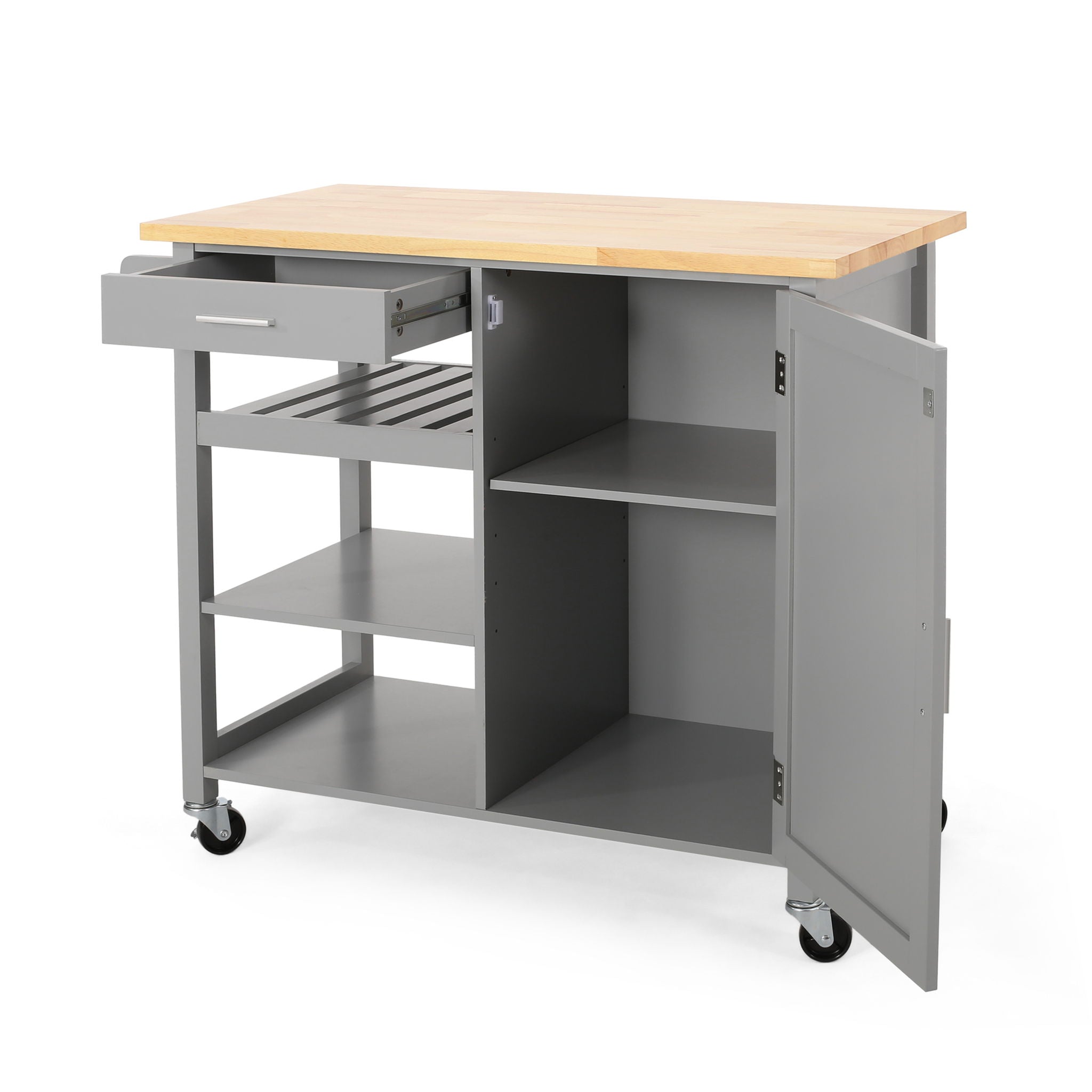 Contemporary Design Kitchen Cart With Wheels