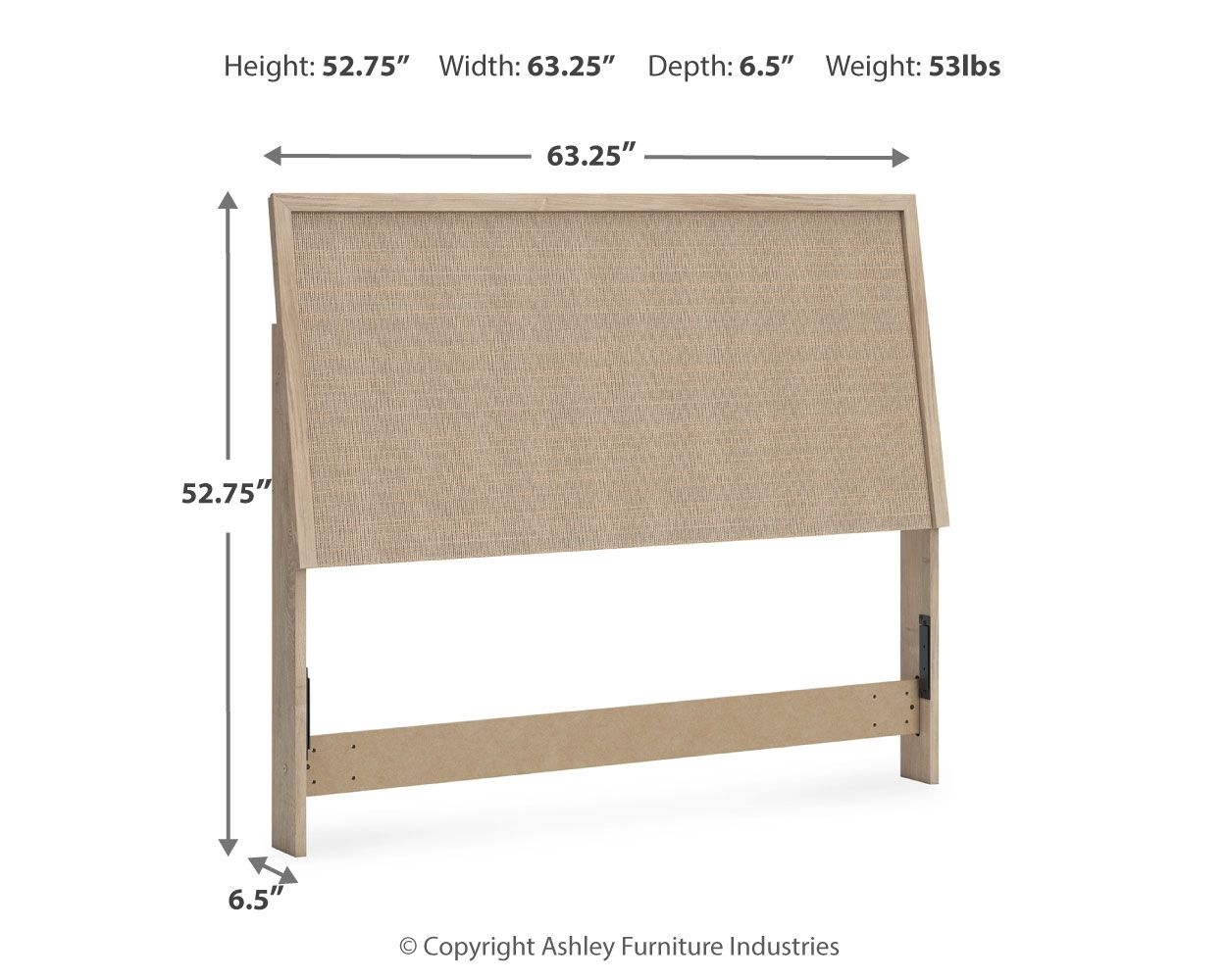 Signature Design by Ashley® Cielden - Two-Tone - Panel Headboard | Meri Furniture