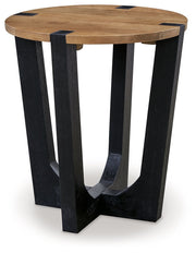 Signature Design by Ashley® Hanneforth - Brown - Round End Table | Meri Furniture