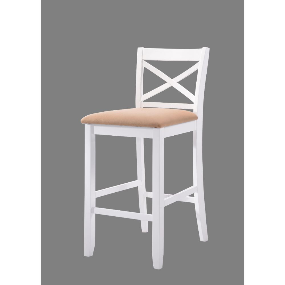 Bring an attractive design and transitional style to your kitchen with the Tobie bar chair. The finish of the tapered legs brilliantly compliments the fabric seat.