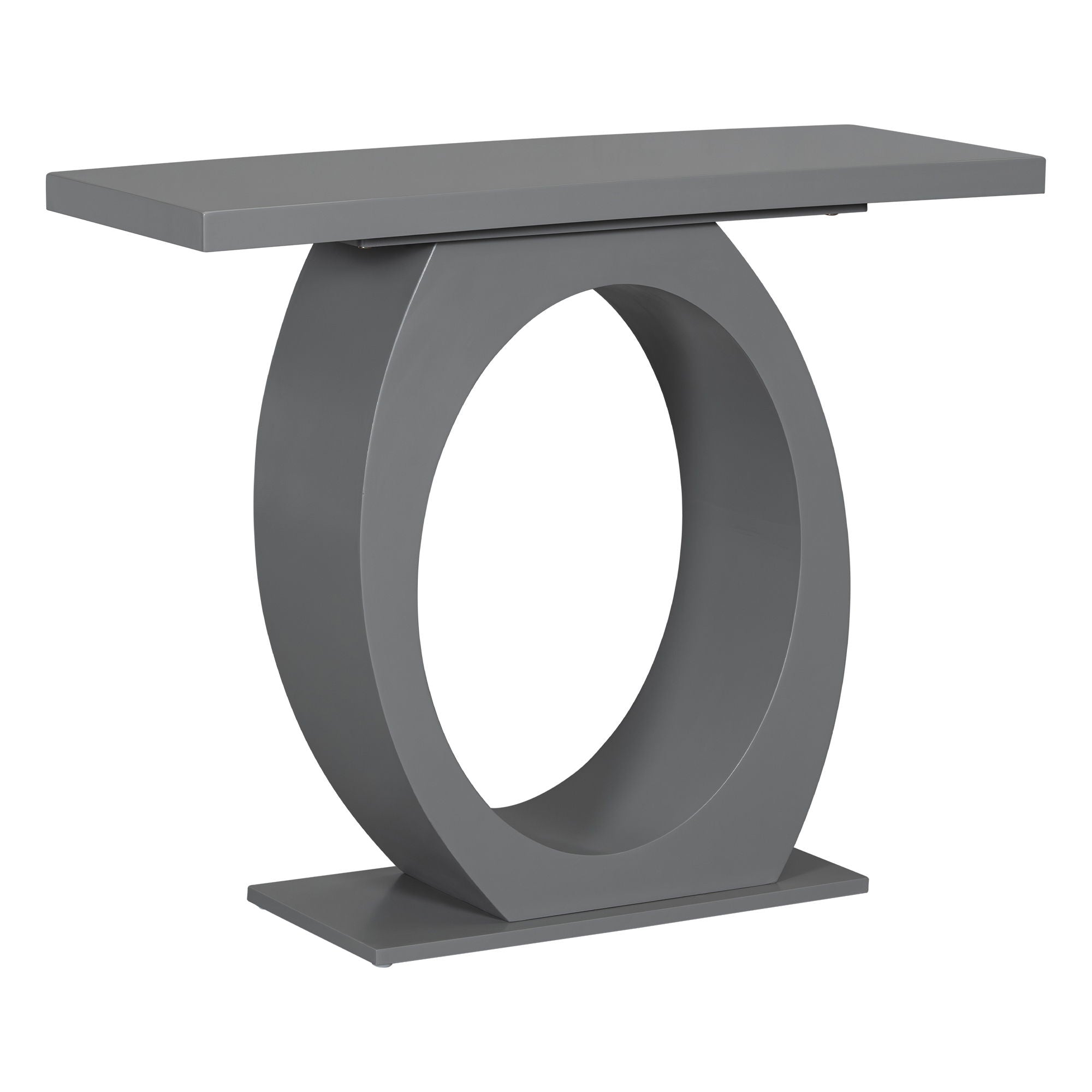 Console Table With Oval Base And Reinforced Bottom Plate