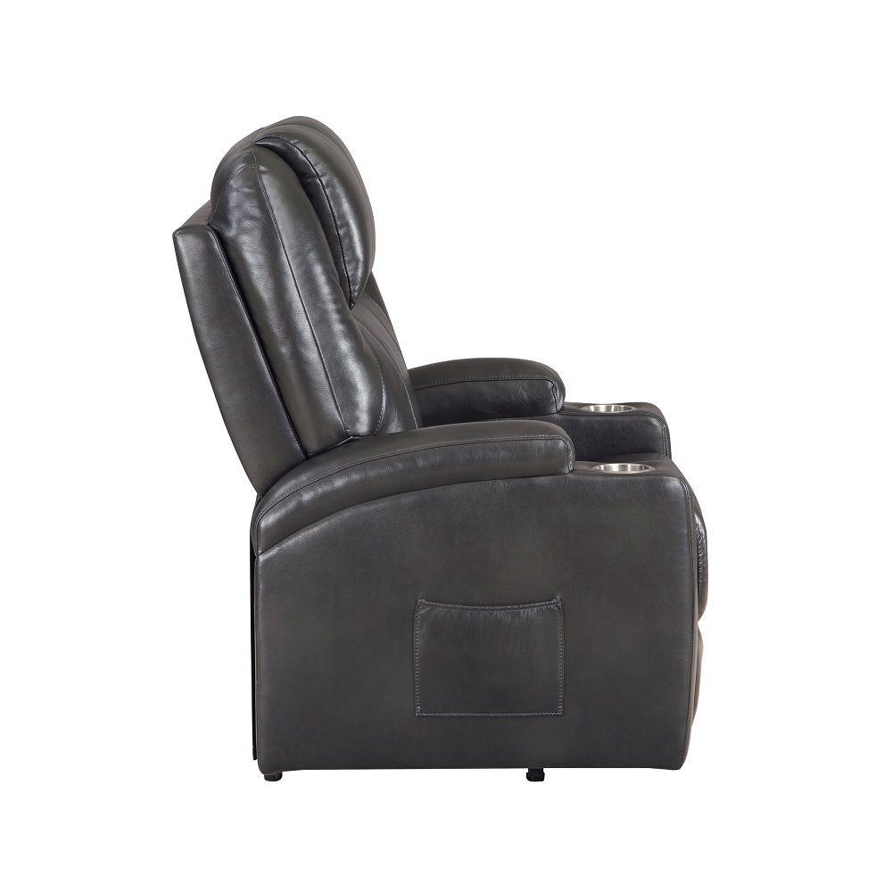 Seat Construction: Pocket Coil Tight Seat & Back Cushion Power Lift 2 Cup Holders Included Cushion Thickness: 6"