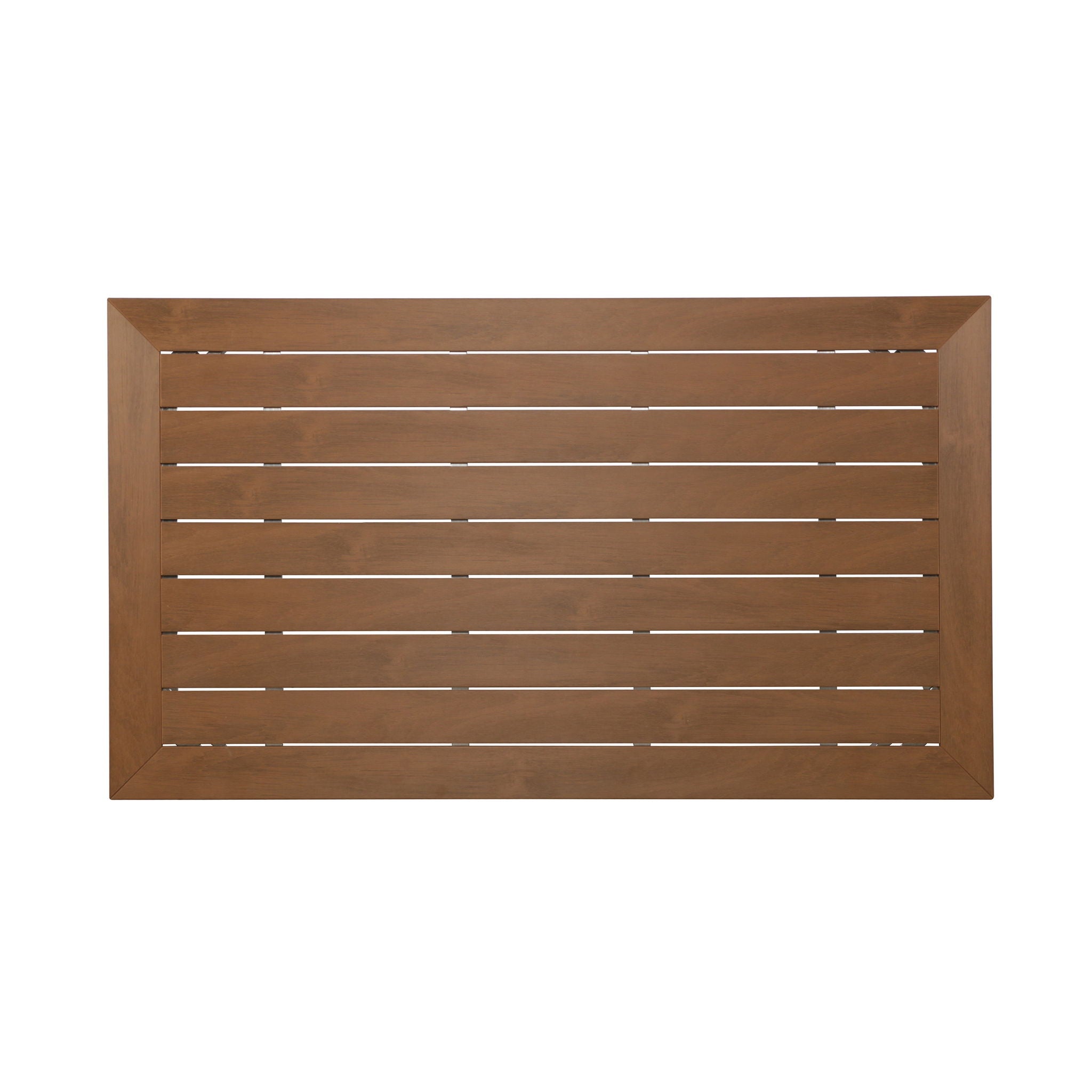 Outdoor Dining Table With Eucalyptus Wood Topped - Silver