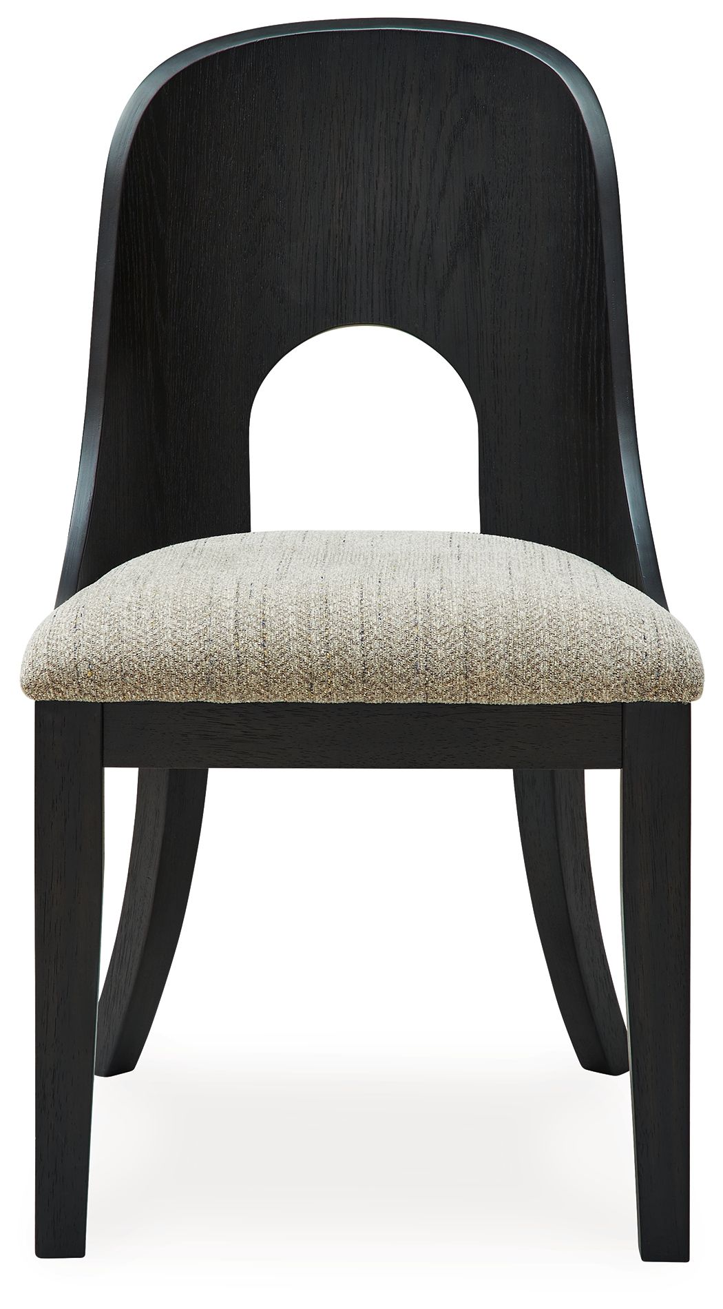 Signature Design by Ashley® Rowanbeck - Gray / Black - Dining Upholstered Side Chair (Set of 2) | Meri Furniture