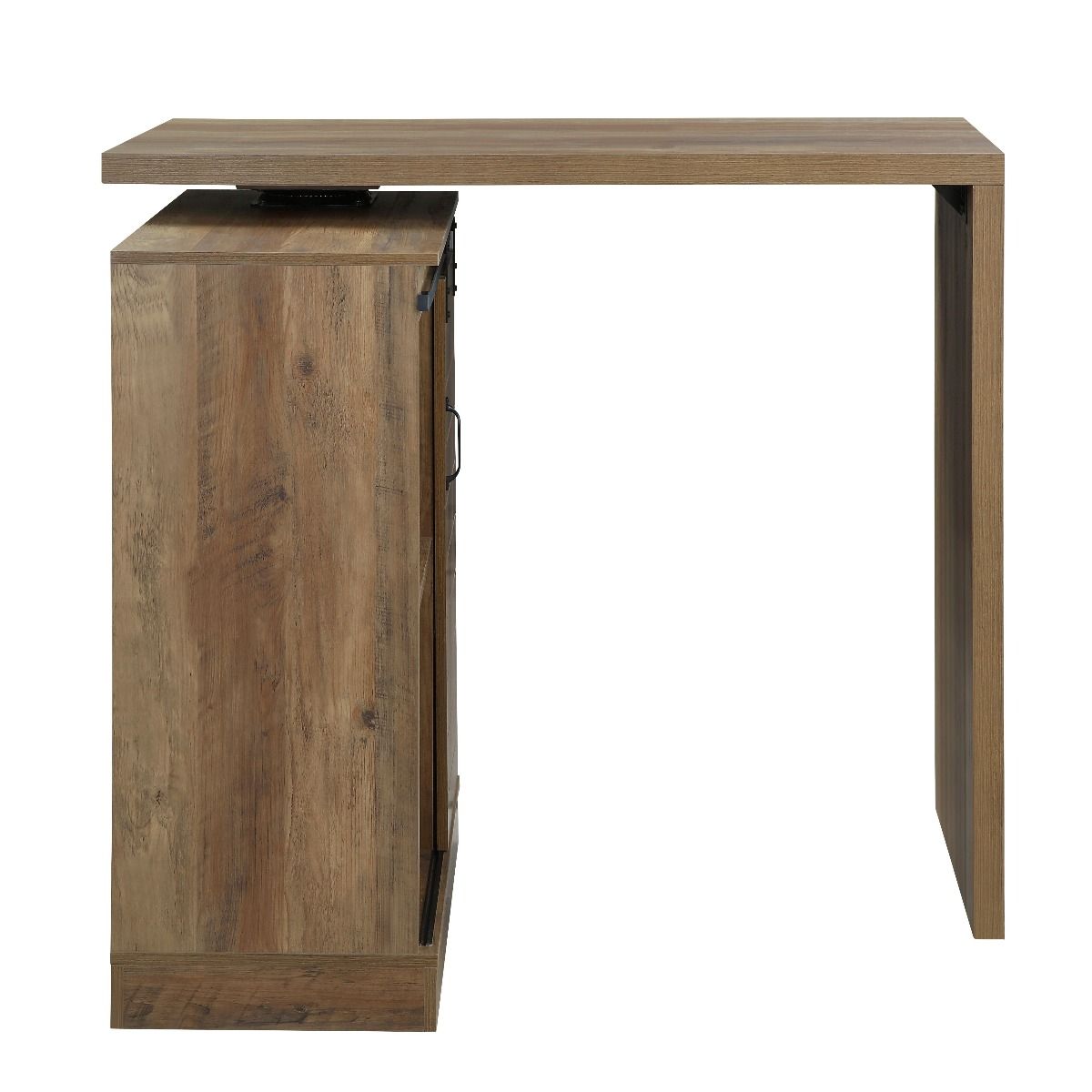 ACME Quillon - Bar Table - Rustic Oak Finish | Meri Furniture