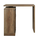 ACME Quillon - Bar Table - Rustic Oak Finish | Meri Furniture