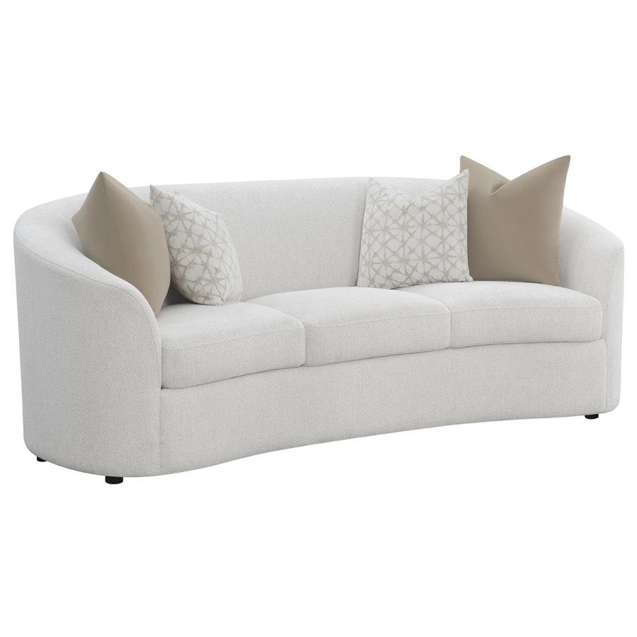 Coaster Fine Furniture Rainn - Boucle Upholstered Sloped Arm Sofa - Latte | Meri Furniture