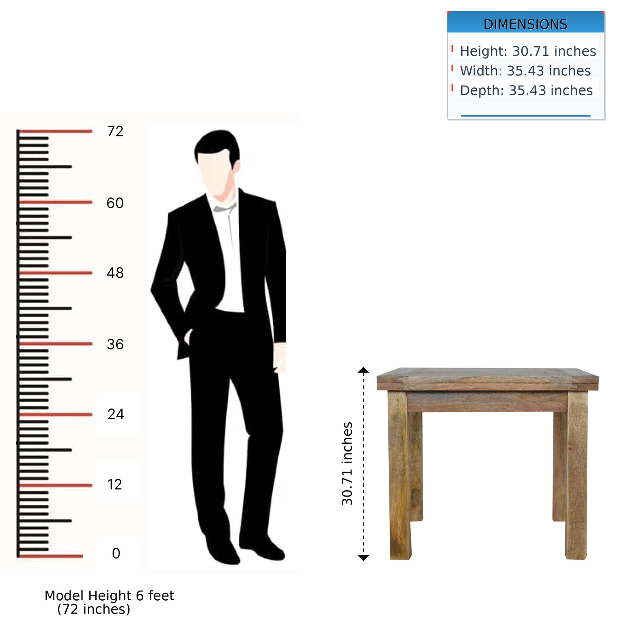 Extendable Butterfly Dining Table - Oak
