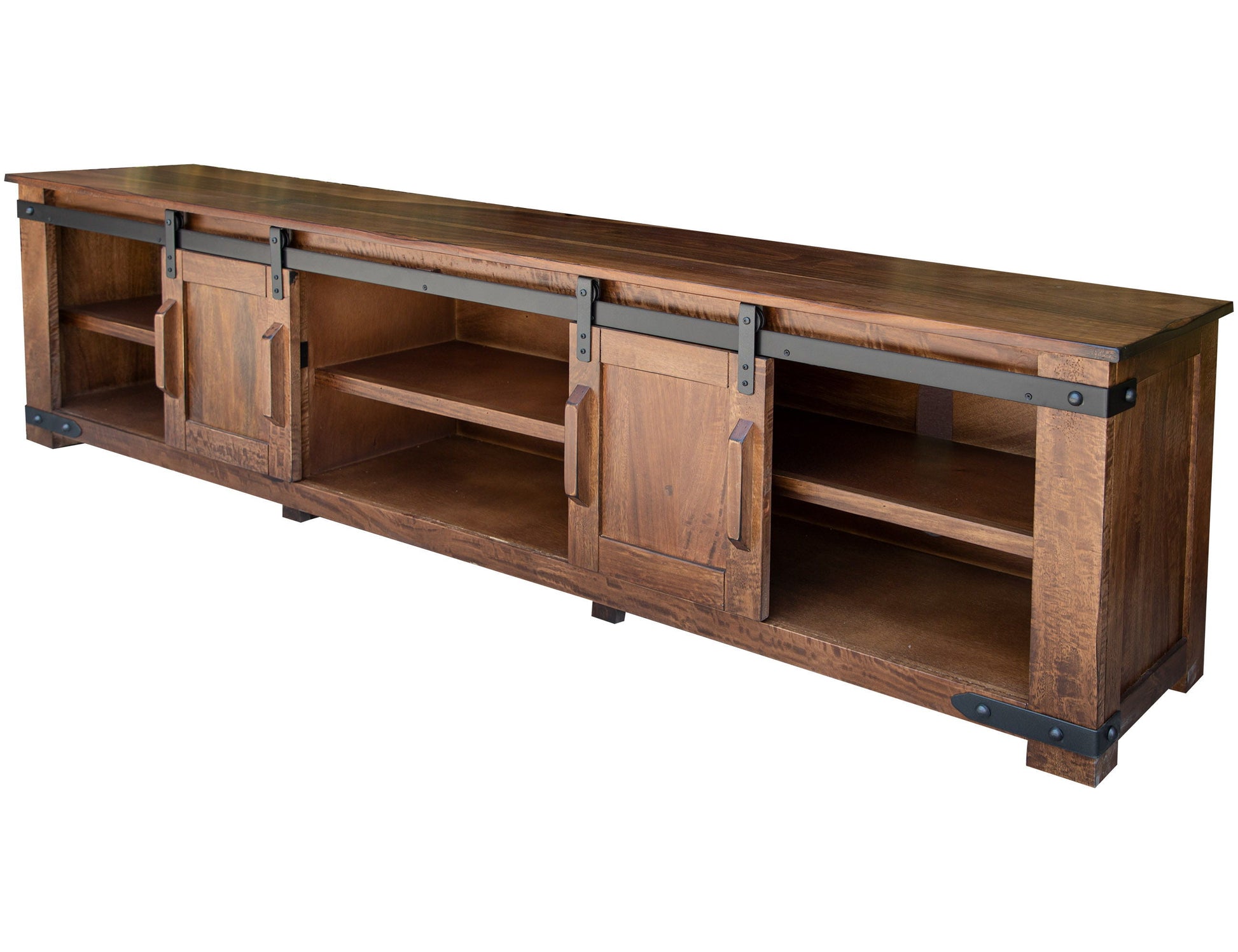International Furniture Direct Parota - TV Stand - Cinnamon Brown | Meri Furniture