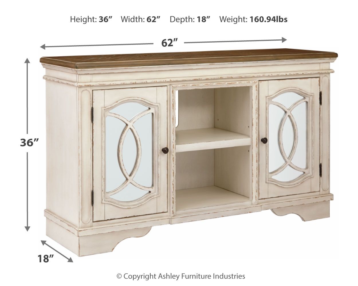 Ashley Furniture Realyn - TV Stand | Meri Furniture