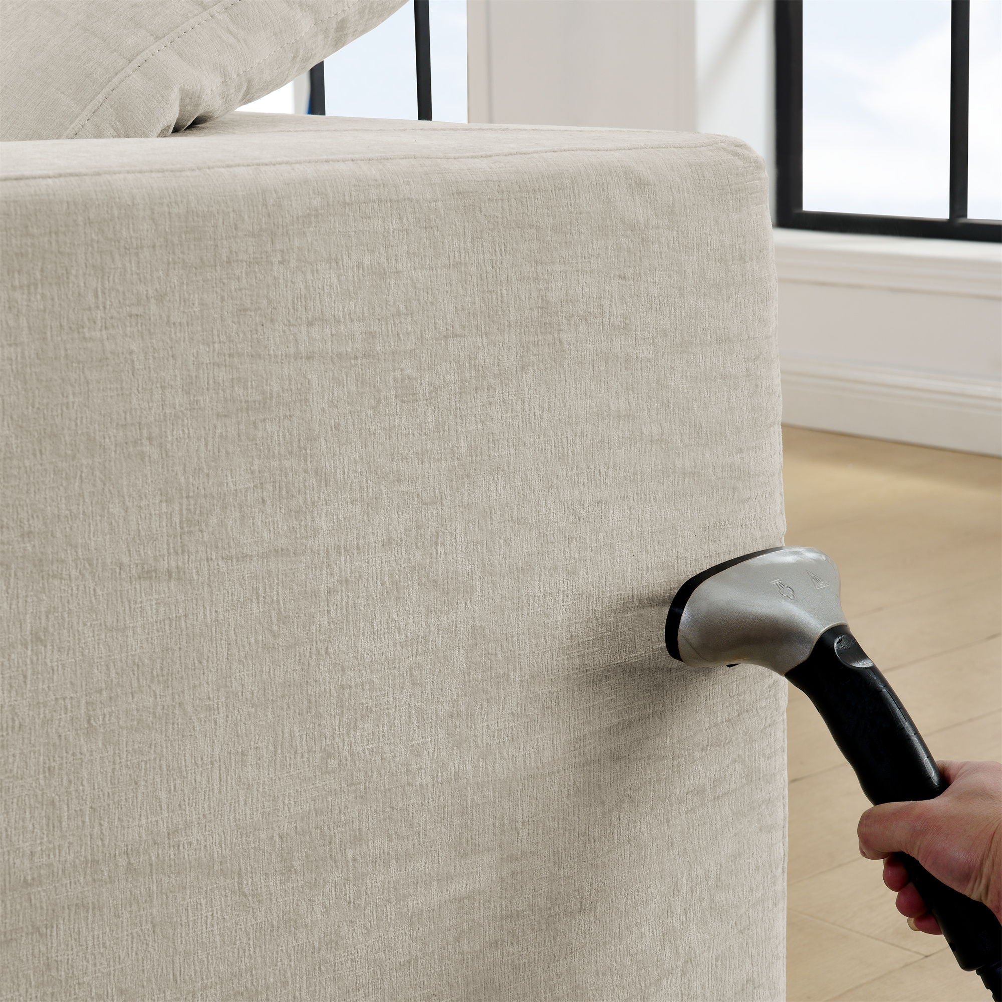 Modern Minimalist Cloud Sectional Couch With Comfy Chaise, U Shaped Modular Sofa