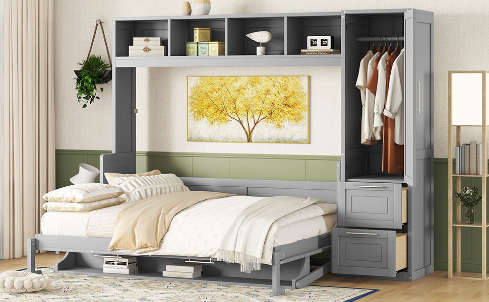 Murphy Wall Bed With Closet And Drawers