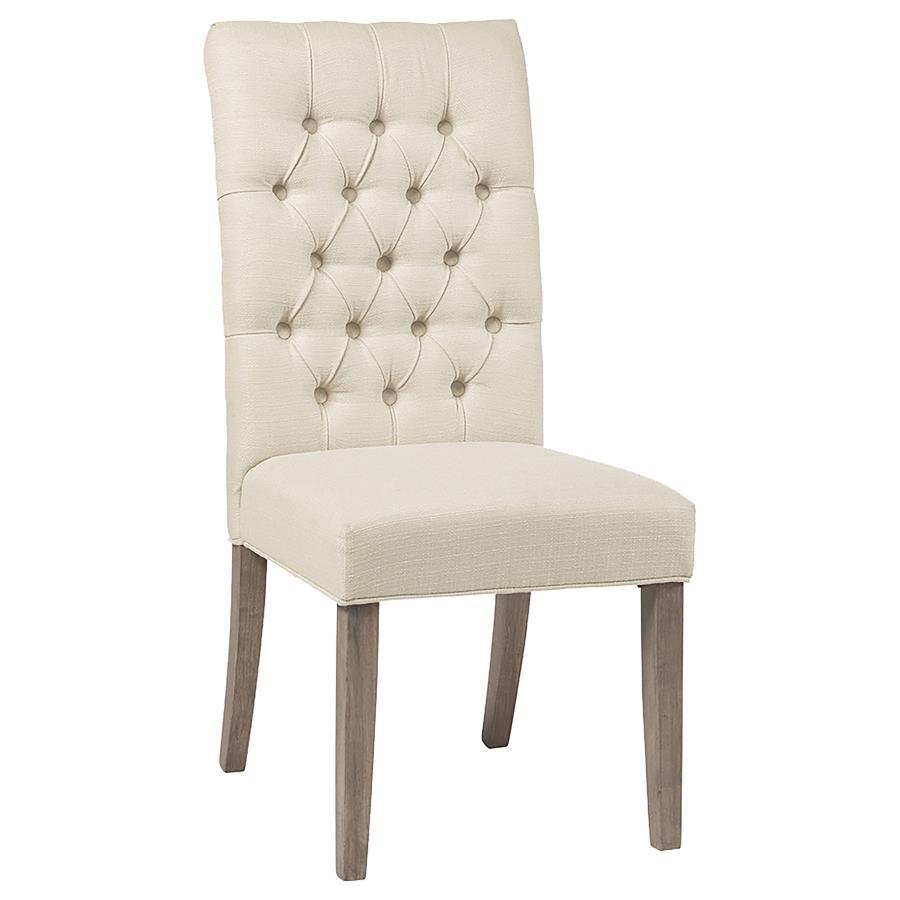 Coaster Fine Furniture Douglas - Upholstered Dining Side Chair (Set of 2) - Oatmeal | Meri Furniture