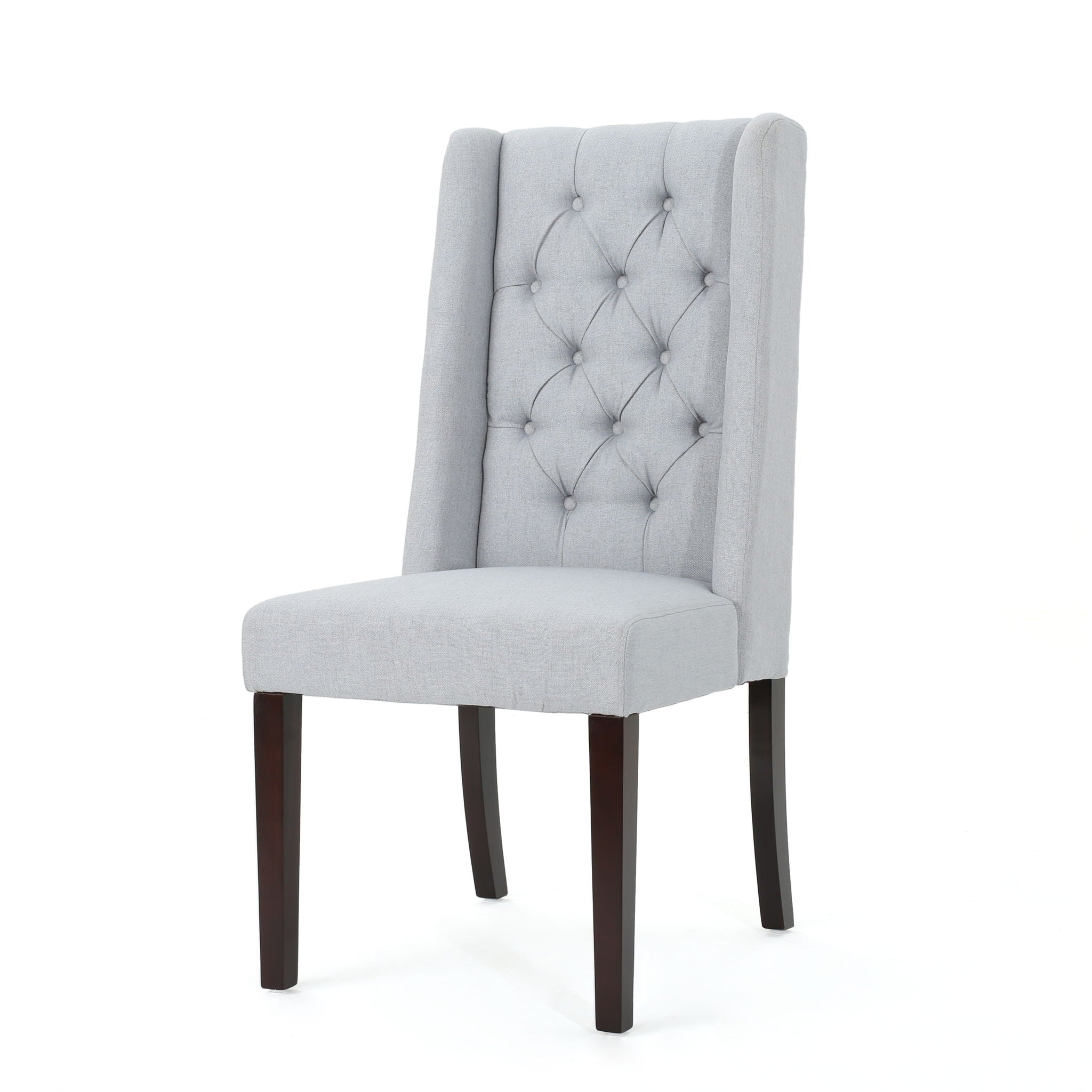 Sophisticated Tufted Dining Chair With High Back Design