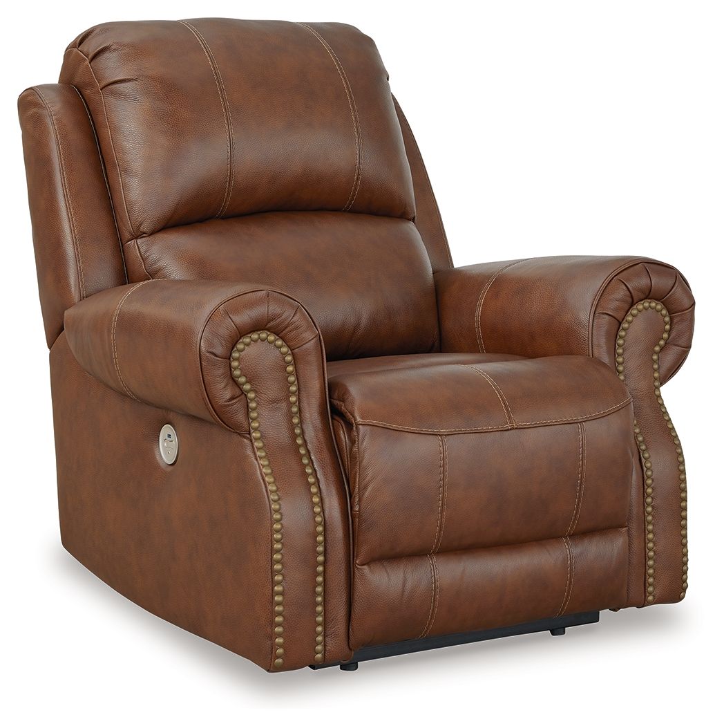 Signature Design by Ashley® Freyeburg - Auburn - Zero Wall Power Recliner | Meri Furniture