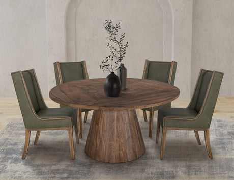 Balam - Round Dining Table - Light Brown