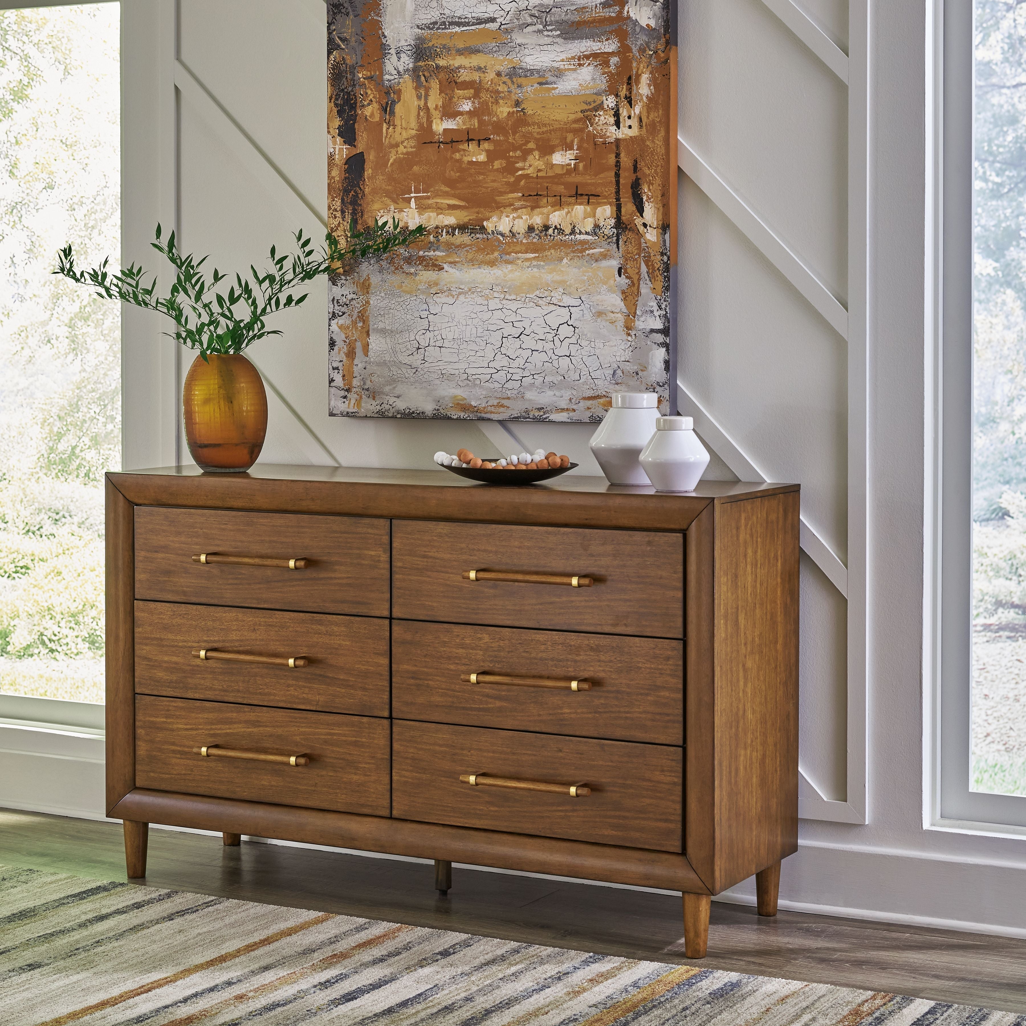 Signature Design by Ashley® Lyncott - Brown - Dresser | Meri Furniture