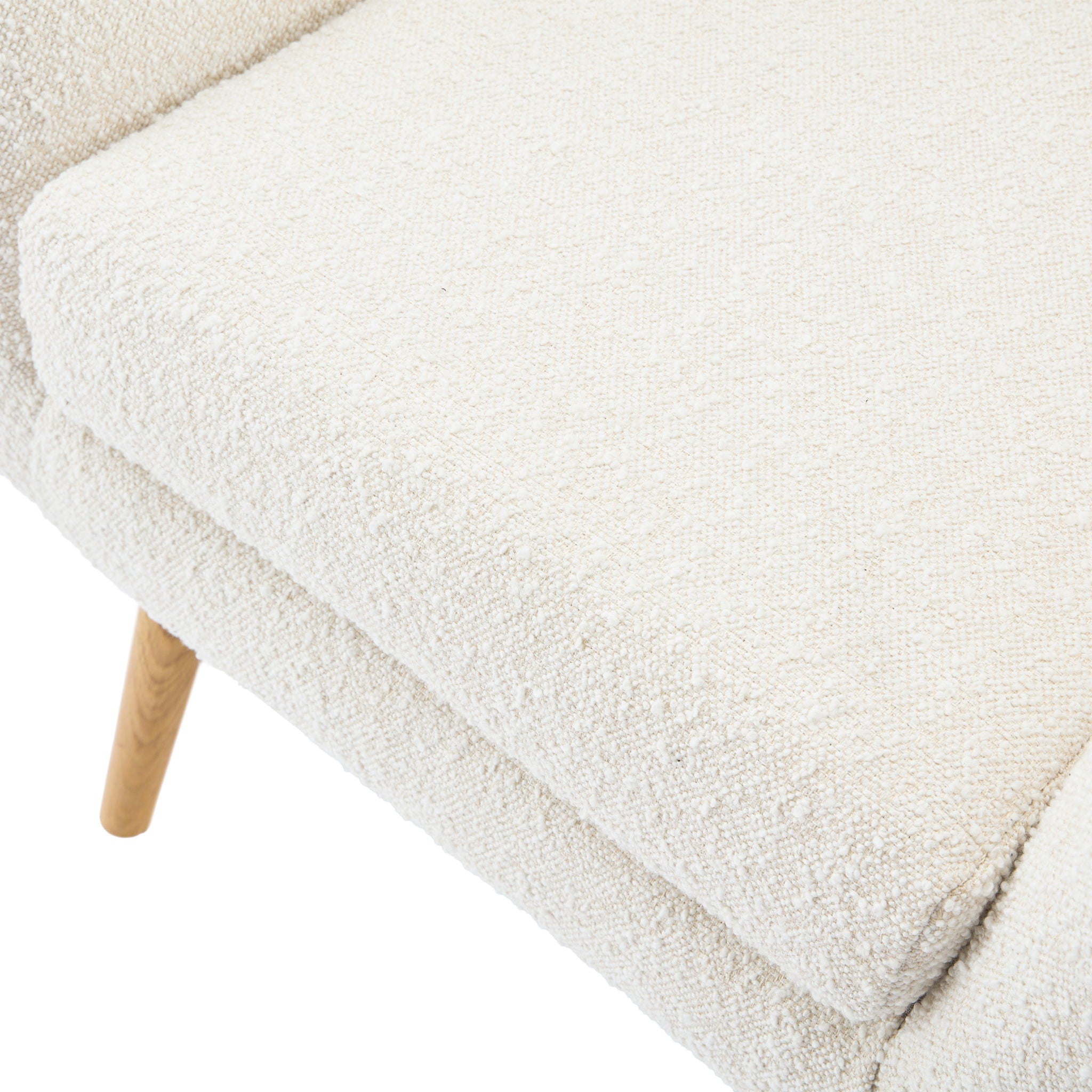 Mid - Century Modern Arm Chair With Wingback Design Wood Legs