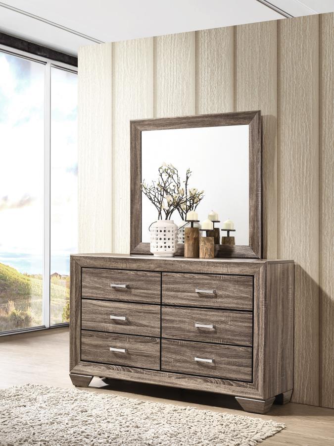 Coaster Fine Furniture Kauffman - 6-Drawer Dresser with Mirror | Meri Furniture
