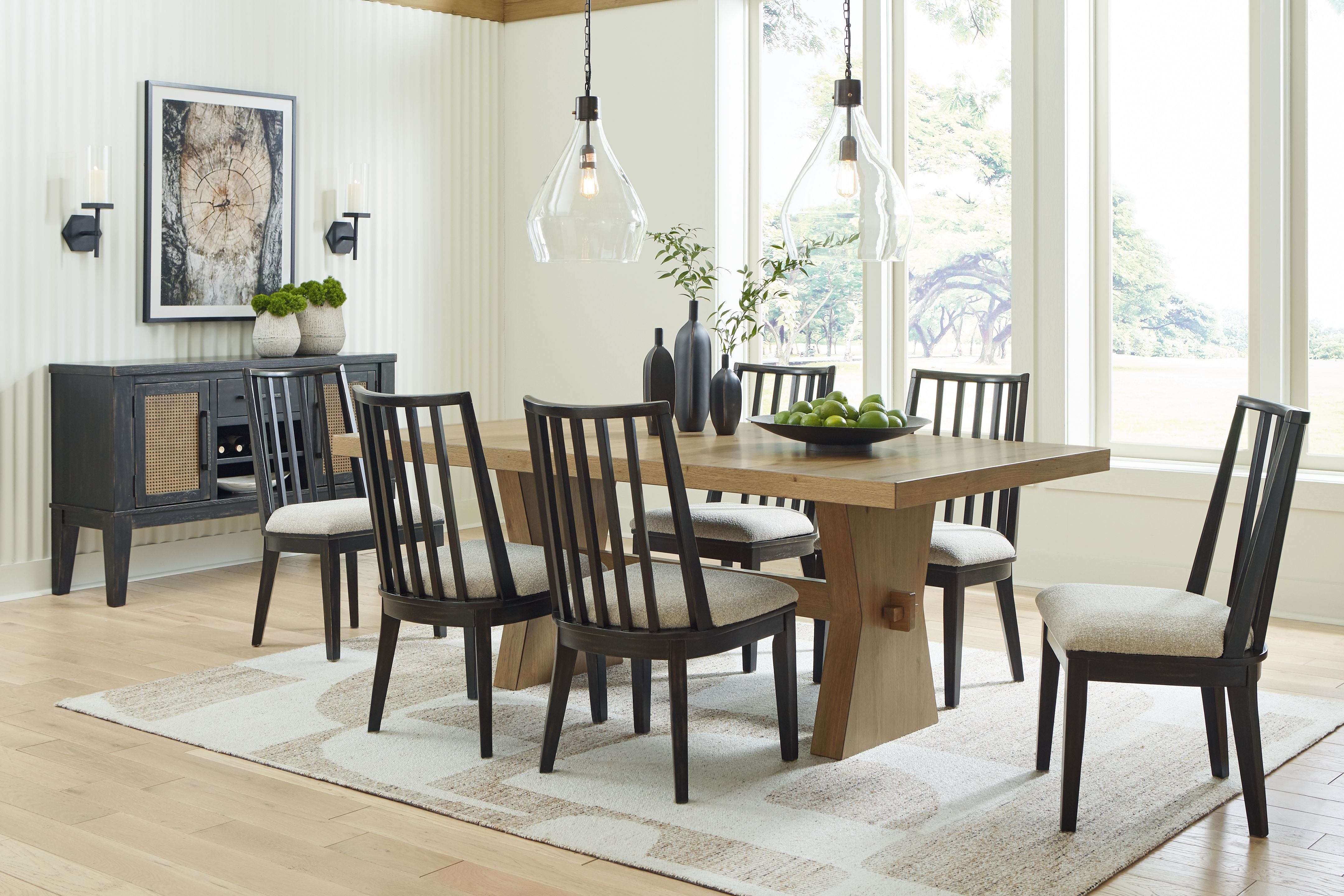 Signature Design by Ashley® Galliden - Rectangular Dining Room Set | Meri Furniture