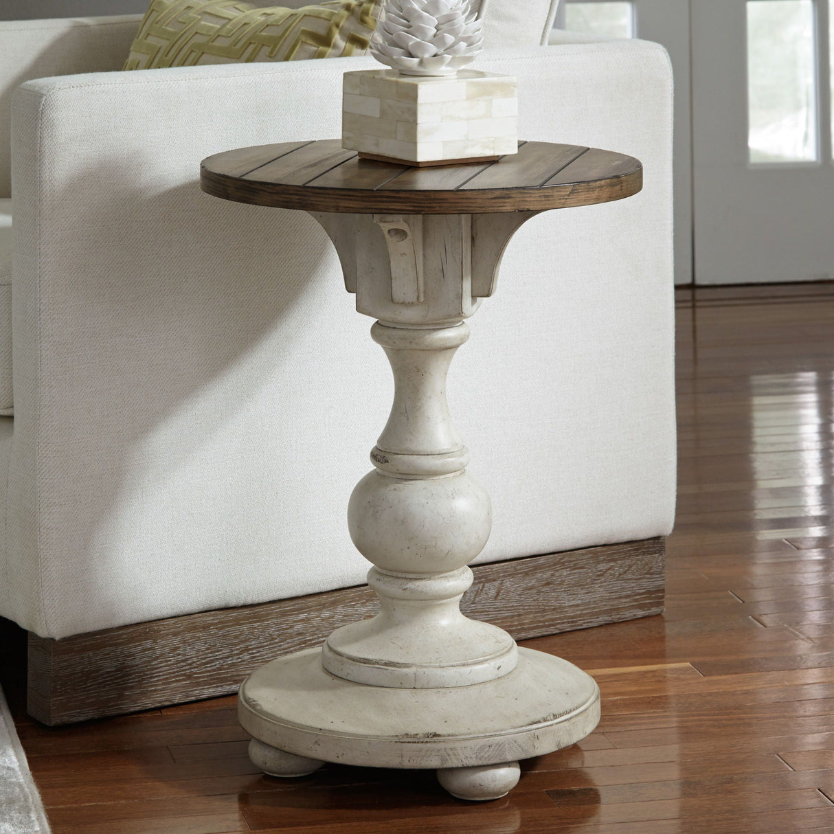 Liberty Furniture Morgan Creek - Chair Side Table - White | Meri Furniture