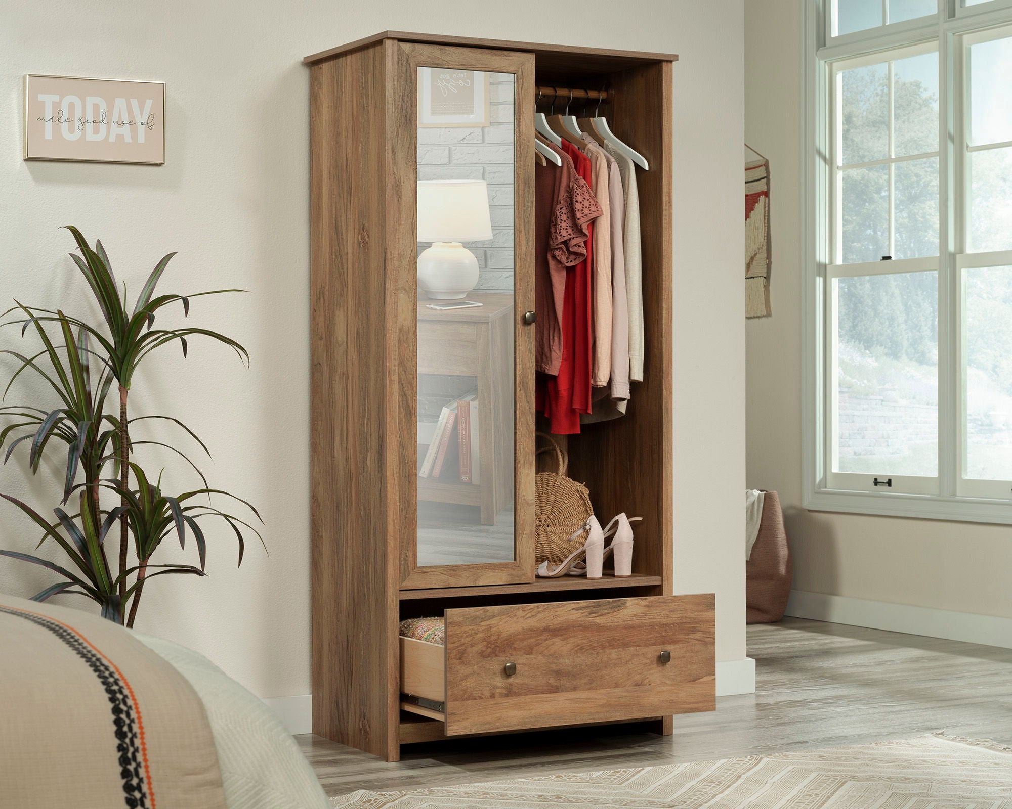 Wardrobe Cabinet in Sindoori Mango